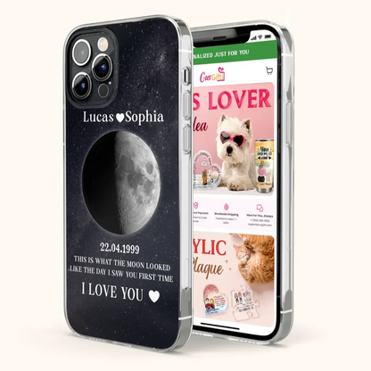 Custom Personalized Moon Phase Phone Case - Gifts for Birthday and Anniversary