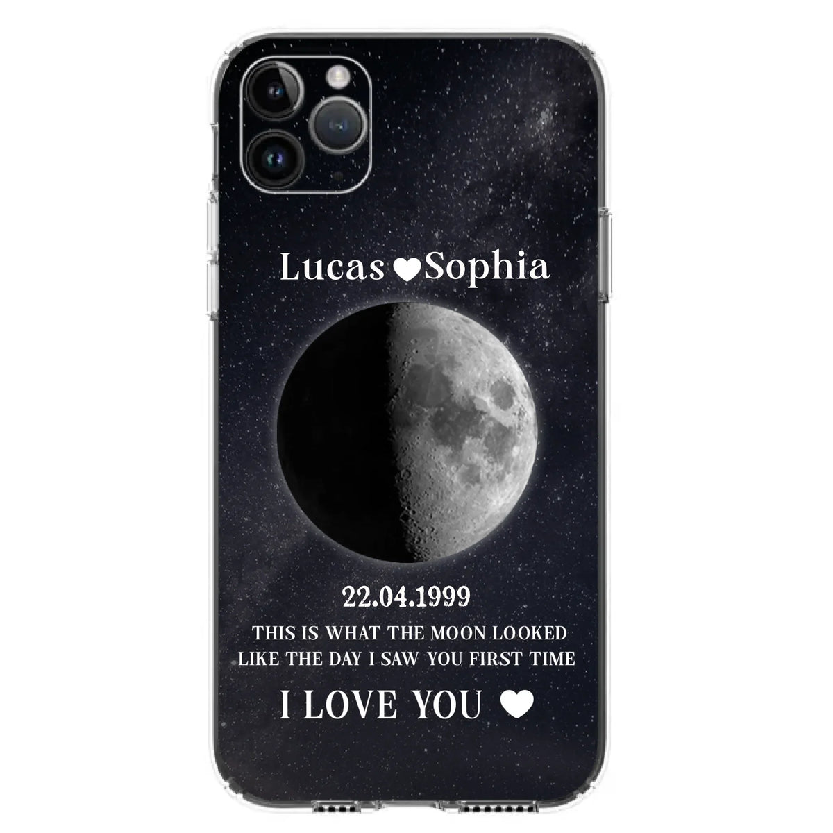 Custom Personalized Moon Phase Phone Case - Gifts for Birthday and Anniversary