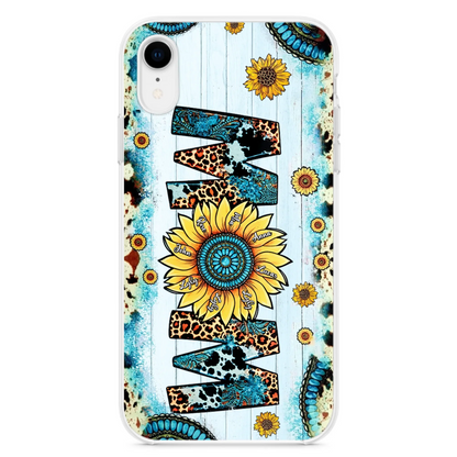 Custom Personalized Mom Sunflower Phone Case - Mother's Day Gift Idea - Upto 8 Kids - Case For iPhone/ Samsung