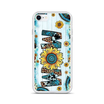 Custom Personalized Mom Sunflower Phone Case - Mother's Day Gift Idea - Upto 8 Kids - Case For iPhone/ Samsung