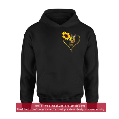 Personalized Memorial Embroidered T-Shirt/ Sweater/ Hoodie - Memorial Gift Idea For Mother's Day
