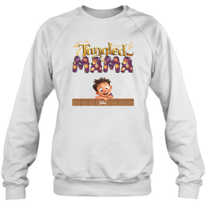 Personalized Tangled Mom T-Shirt/ Long Sleeve/  Sweatshirt/ Hoodie - Mother's Day Gift For Mom