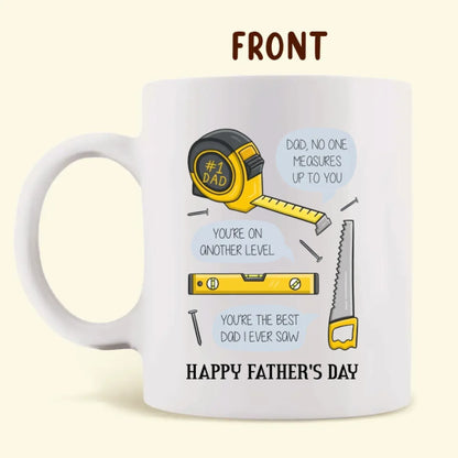 Personalized Happy Father's Day Mug Coffee | Dad Fixer Of All Things - Father's Day Gift Idea