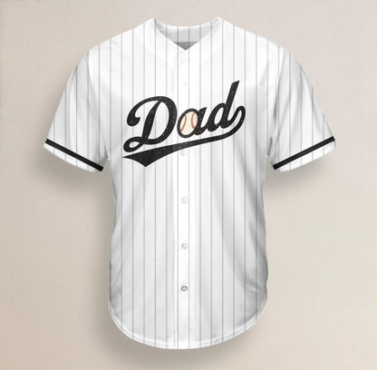 Personalized Best Dad Ever Baseball Jersey - Father's Day Gifts Idea