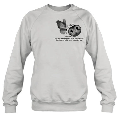 Personalized Memorial Dog Nose T-Shirt/ Sweatshirt/ Hoodie - Memorial Gift Idea For Dog Lovers - Forever In My Heart