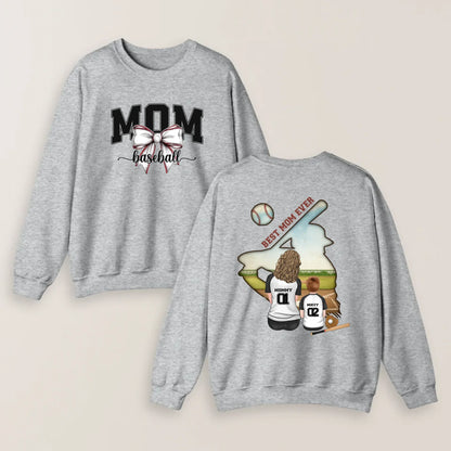 Personalized Baseball Mom T-shirt/ Hoodie/ Sweater - Mother's Day Gifts Idea