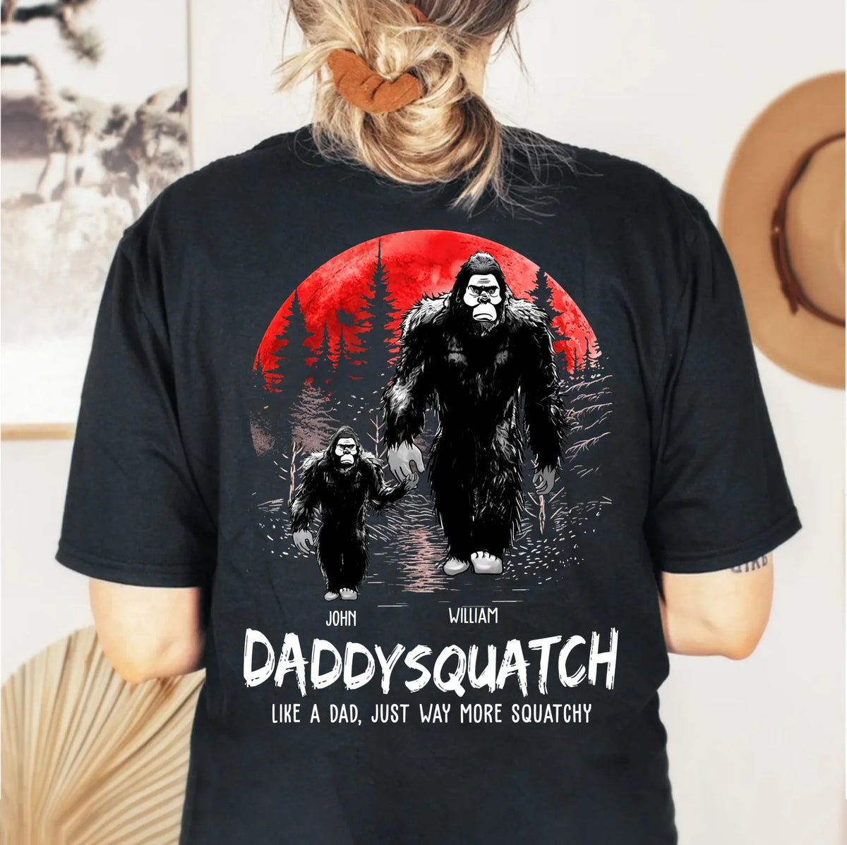 Dadsquatch, Like A Dad, Just Way More Squatchy - Personalized Shirt Father's Day