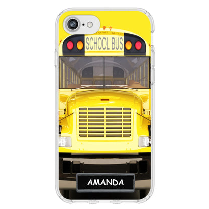 Personalized School Bus Phone Case - Gift Idea For School Bus Lovers - Case For iPhone, Samsung and Xiaomi
