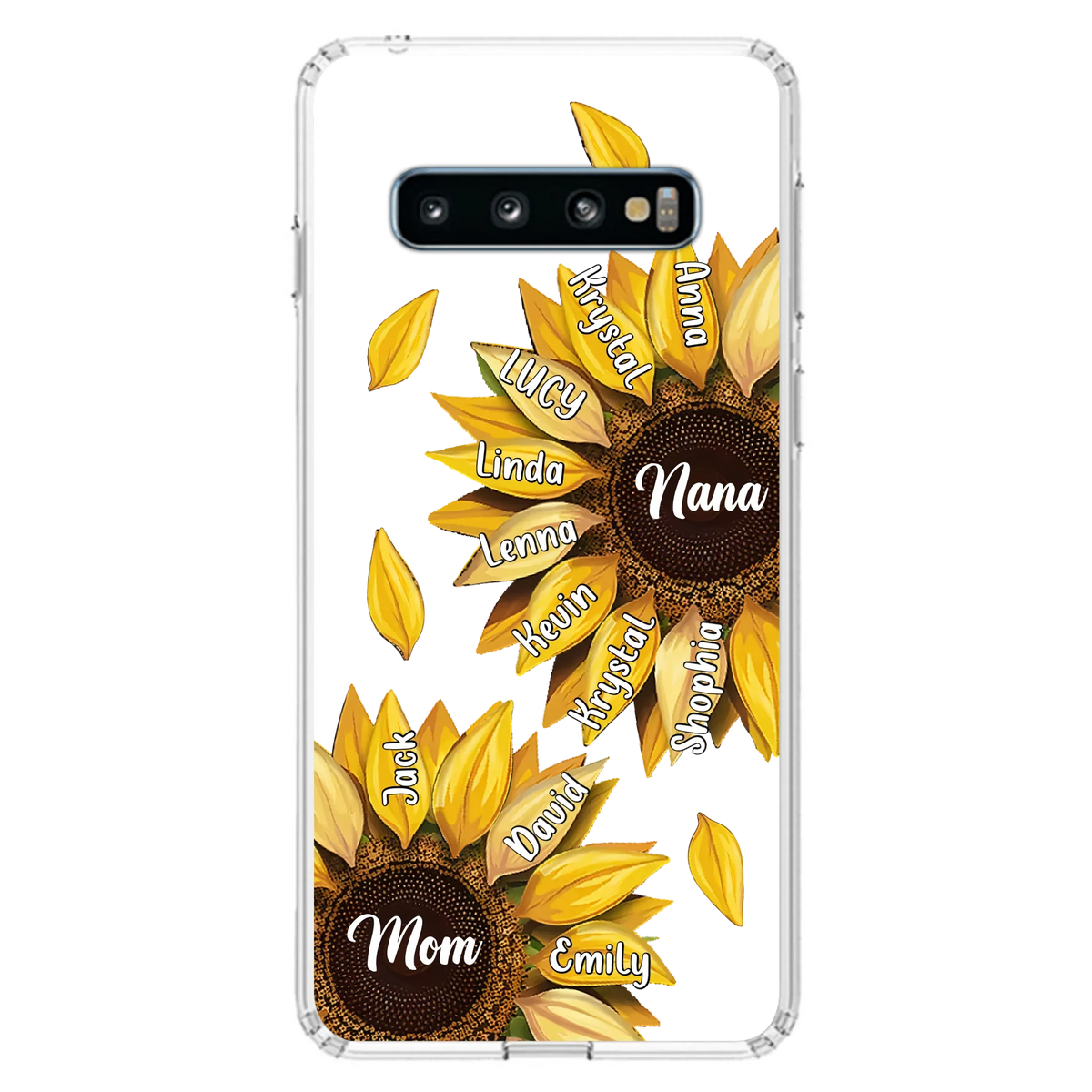 Custom Personalized Sunflower Grandma Phone Case -Upto 11 Kids - Mother's Day Gift Idea for Mom/Grandma -  Case For iPhone/Samsung