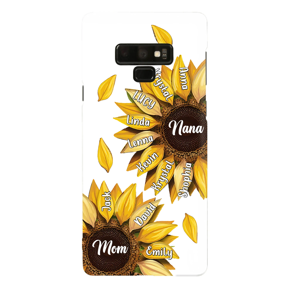 Custom Personalized Sunflower Grandma Phone Case -Upto 11 Kids - Mother's Day Gift Idea for Mom/Grandma -  Case For iPhone/Samsung