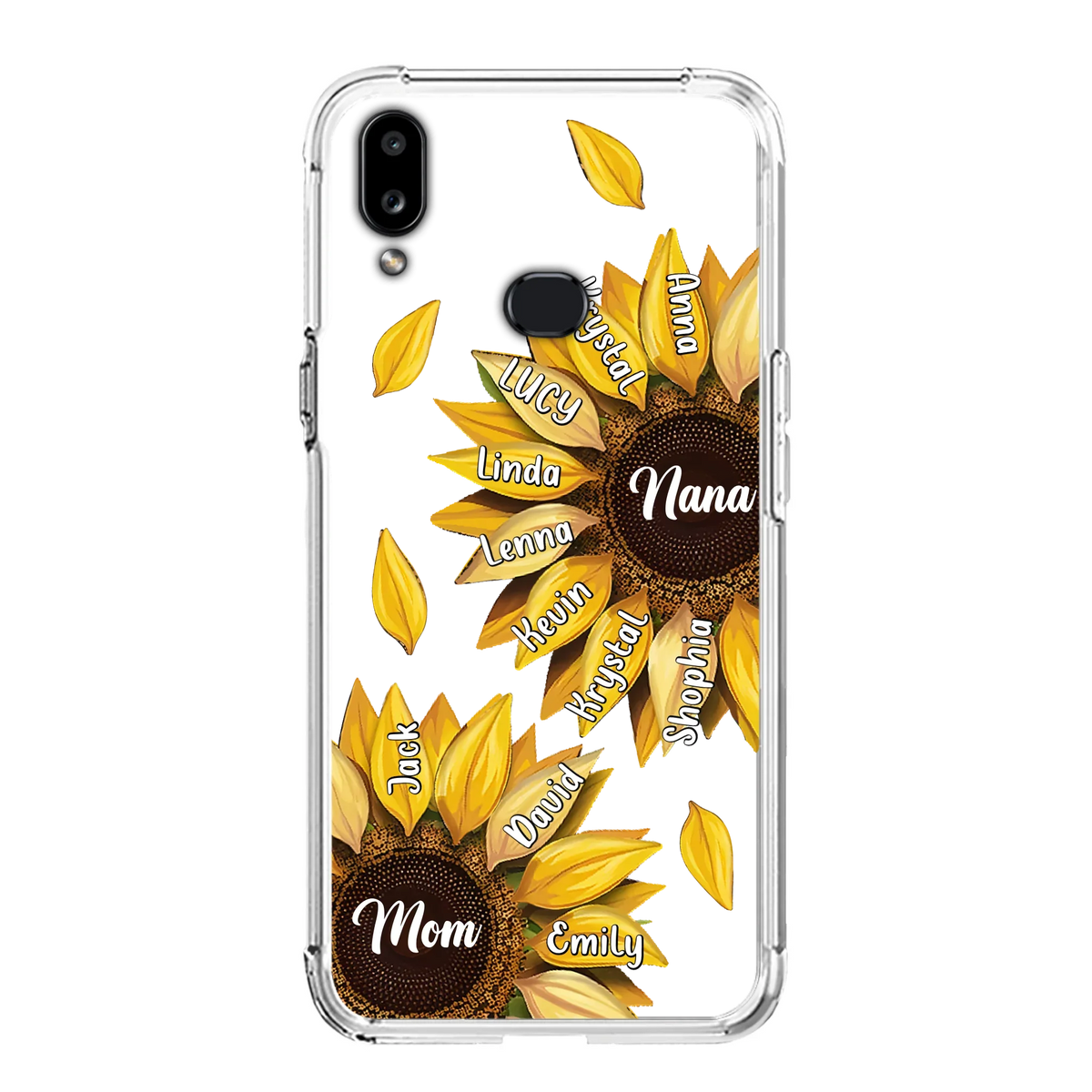 Custom Personalized Sunflower Grandma Phone Case -Upto 11 Kids - Mother's Day Gift Idea for Mom/Grandma -  Case For iPhone/Samsung