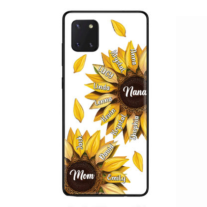 Custom Personalized Sunflower Grandma Phone Case -Upto 11 Kids - Mother's Day Gift Idea for Mom/Grandma -  Case For iPhone/Samsung