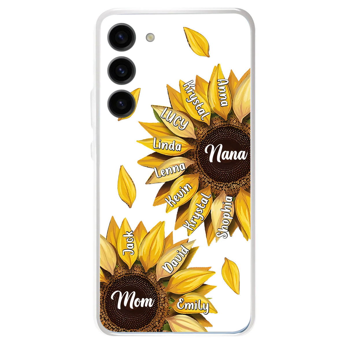 Custom Personalized Sunflower Grandma Phone Case -Upto 11 Kids - Mother's Day Gift Idea for Mom/Grandma -  Case For iPhone/Samsung