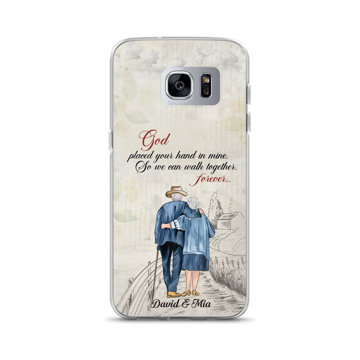 Personalized Old Couple Phone Case - Best Gift For Couple - Case For iPhone And Samsung