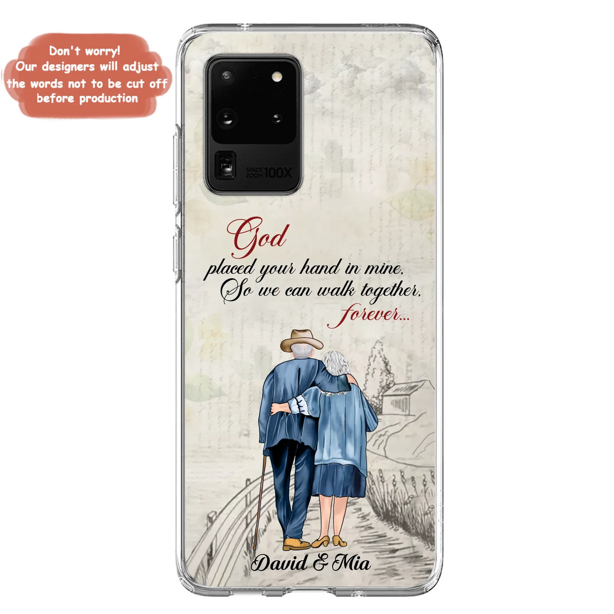 Personalized Old Couple Phone Case - Best Gift For Couple - Case For iPhone And Samsung