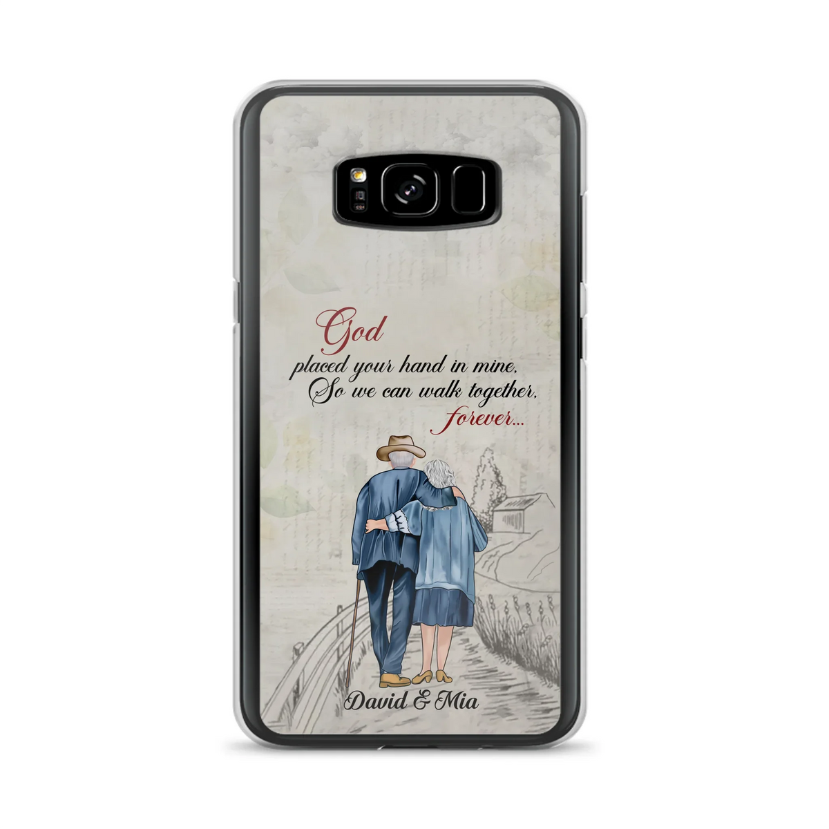 Personalized Old Couple Phone Case - Best Gift For Couple - Case For iPhone And Samsung