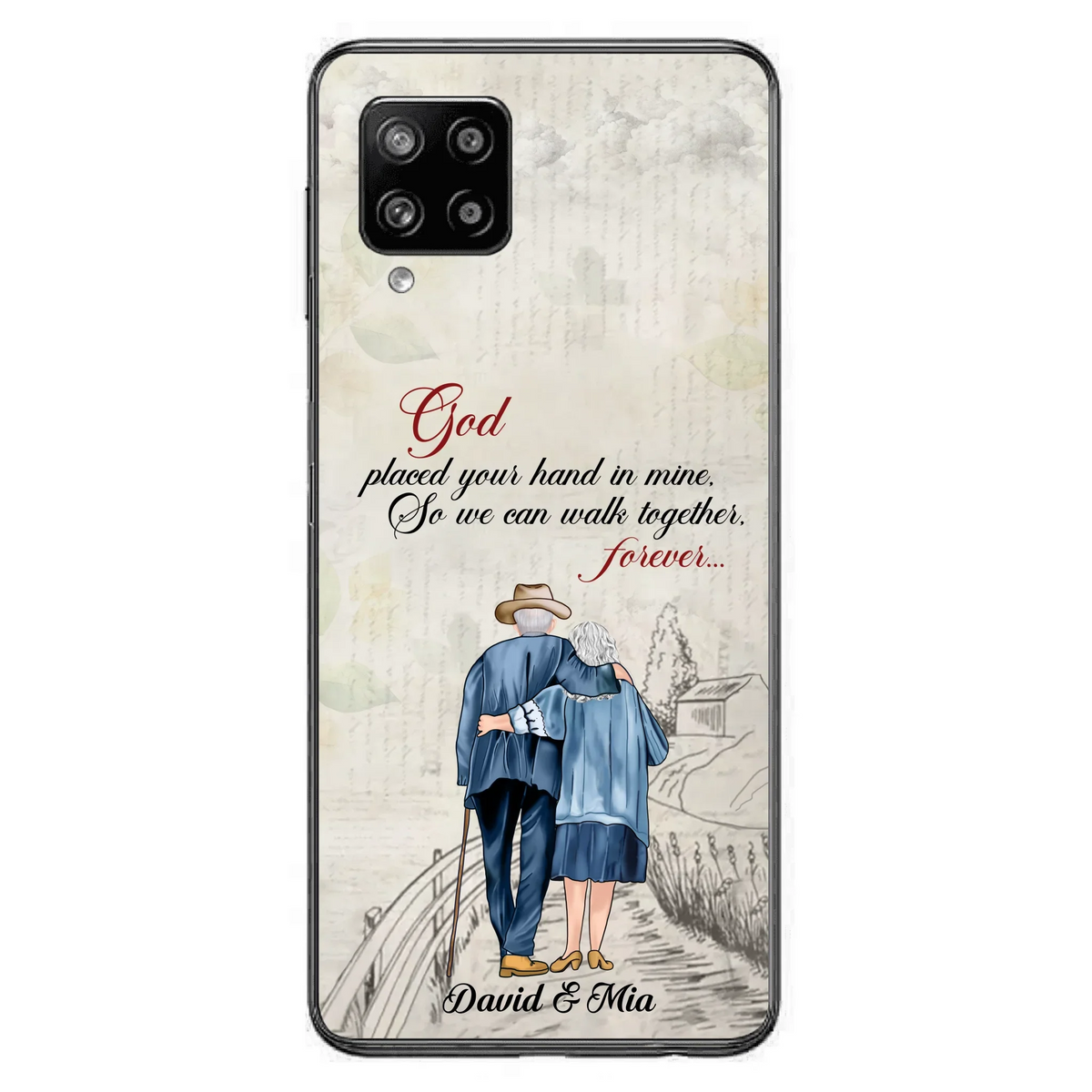 Personalized Old Couple Phone Case - Best Gift For Couple - Case For iPhone And Samsung