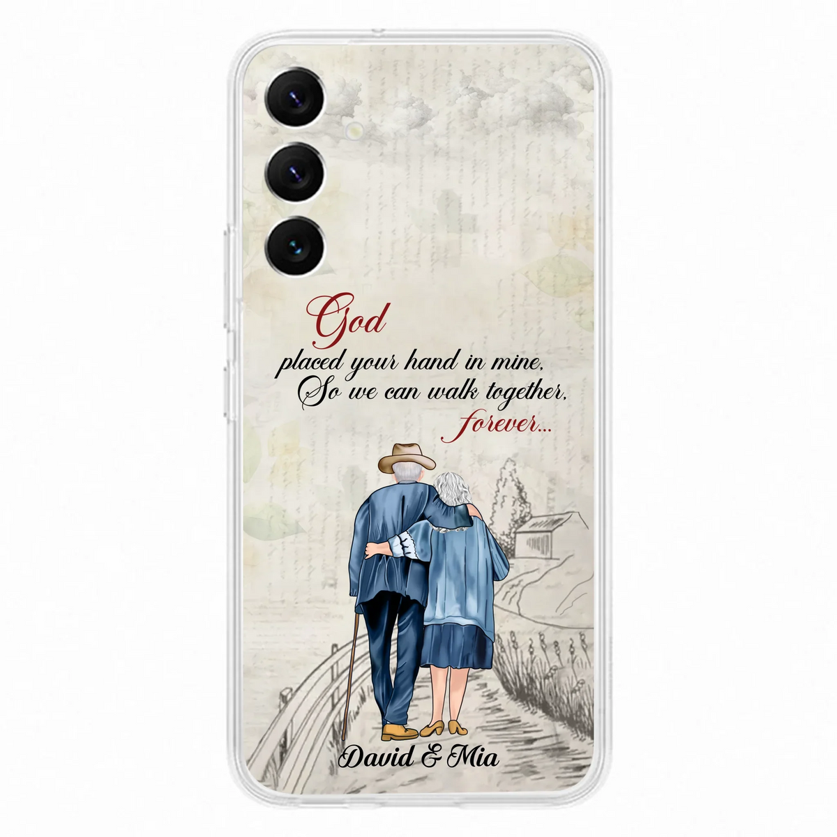Personalized Old Couple Phone Case - Best Gift For Couple - Case For iPhone And Samsung