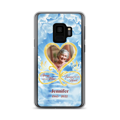 Custom Personalized Memorial Dog Phone Case - Upload Photo - Memorial Gift Idea For Dog Owners/ Dog Lovers - Your Wings Were Ready But My Heart Was Not - Case for iPhone/Samsung