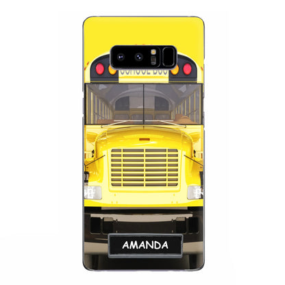 Custom Personalized School Bus Phone Case - Gift Idea For School Bus Lovers - Case For iPhone, Samsung and Xiaomi
