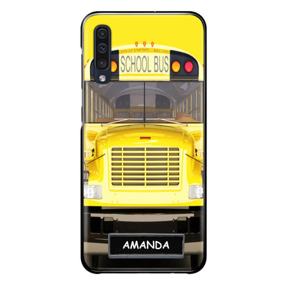Custom Personalized School Bus Phone Case - Gift Idea For School Bus Lovers - Case For iPhone, Samsung and Xiaomi