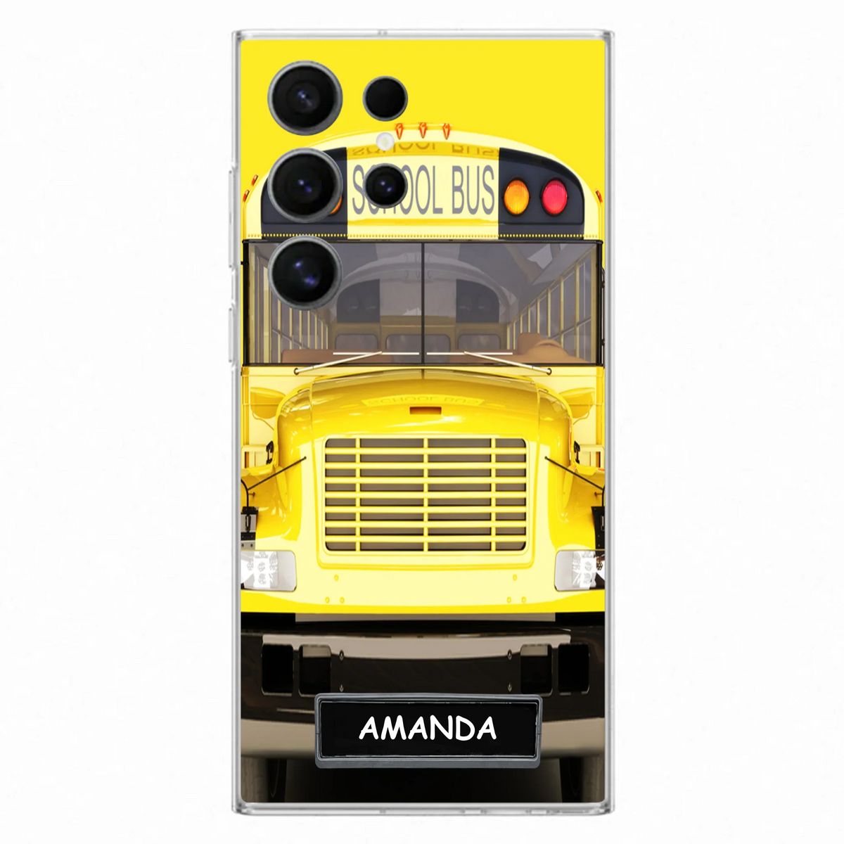 Custom Personalized School Bus Phone Case - Gift Idea For School Bus Lovers - Case For iPhone, Samsung and Xiaomi