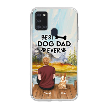 Personalized Dog Dad Phone Case - Up to 4 Dogs - Best Dog Dad Ever
