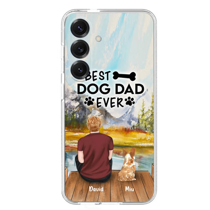 Personalized Dog Dad Phone Case - Up to 4 Dogs - Best Dog Dad Ever