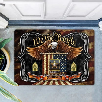 Personalized Family US Doormat - Gifts For Veterans/Patriots/Memorial Day/Independence Day - We The People