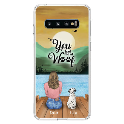 Personalized Dog Mom Phone Case - Gifts For Dog Lover With Up to 4 Dogs - You Had Me At Woof - The New Version for iPhone 16 Series