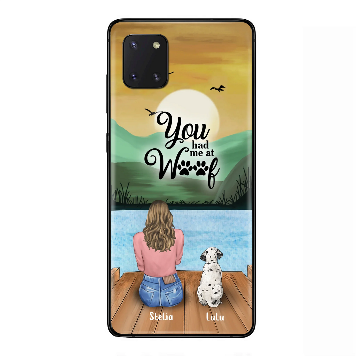 Personalized Dog Mom Phone Case - Gifts For Dog Lover With Up to 4 Dogs - You Had Me At Woof - The New Version for iPhone 16 Series