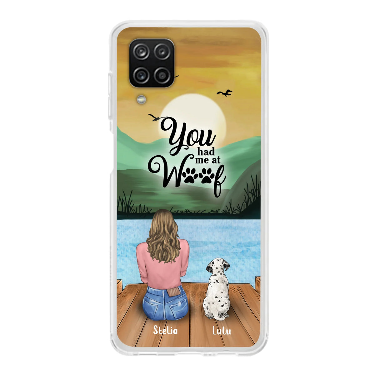 Personalized Dog Mom Phone Case - Gifts For Dog Lover With Up to 4 Dogs - You Had Me At Woof - The New Version for iPhone 16 Series