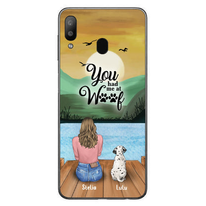 Personalized Dog Mom Phone Case - Gifts For Dog Lover With Up to 4 Dogs - You Had Me At Woof - The New Version for iPhone 16 Series