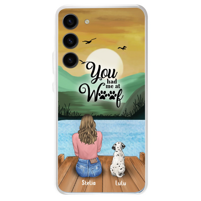 Personalized Dog Mom Phone Case - Gifts For Dog Lover With Up to 4 Dogs - You Had Me At Woof - The New Version for iPhone 16 Series