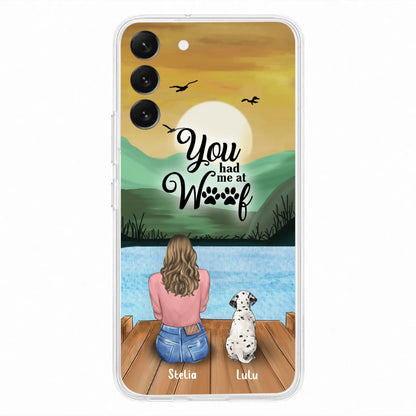 Personalized Dog Mom Phone Case - Gifts For Dog Lover With Up to 4 Dogs - You Had Me At Woof - The New Version for iPhone 16 Series
