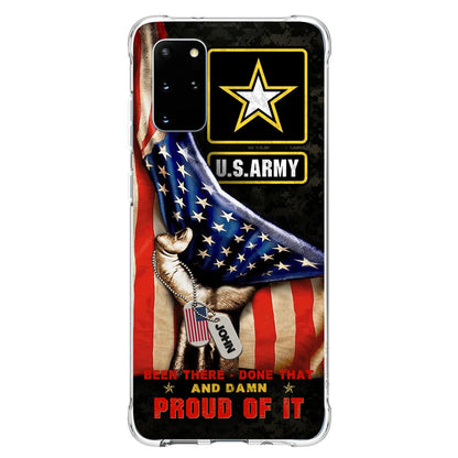 Custom Personalized Veteran Proudly Served Phone Case - Gift Idea For Veterans - Been There Done That And Damn Proud Of It - Case For iPhone And Samsung