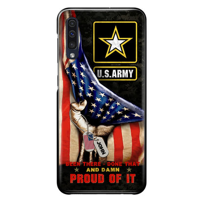 Custom Personalized Veteran Proudly Served Phone Case - Gift Idea For Veterans - Been There Done That And Damn Proud Of It - Case For iPhone And Samsung