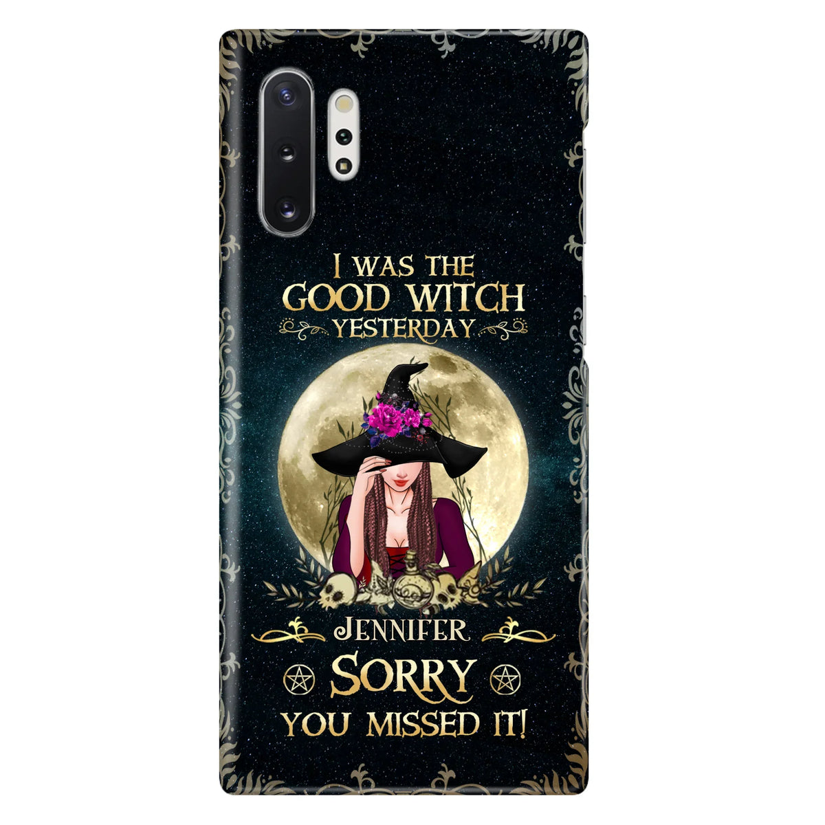 Custom Personalized Witch Phone Case - Halloween Gift Idea For Friends - I Was The Good Witch Yesterday - Case for iPhone & Samsung