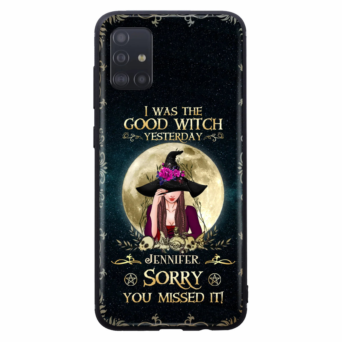 Custom Personalized Witch Phone Case - Halloween Gift Idea For Friends - I Was The Good Witch Yesterday - Case for iPhone & Samsung