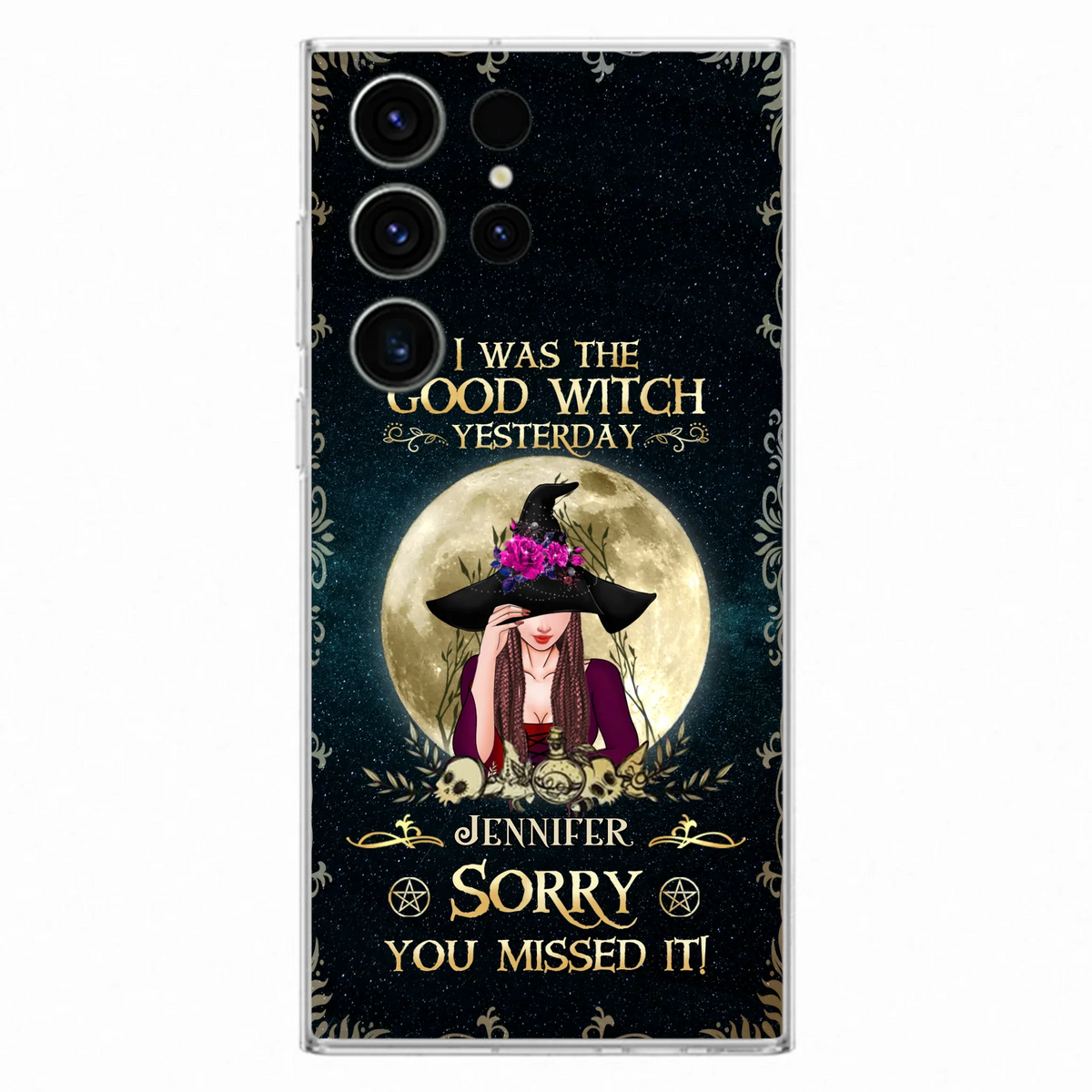 Custom Personalized Witch Phone Case - Halloween Gift Idea For Friends - I Was The Good Witch Yesterday - Case for iPhone & Samsung