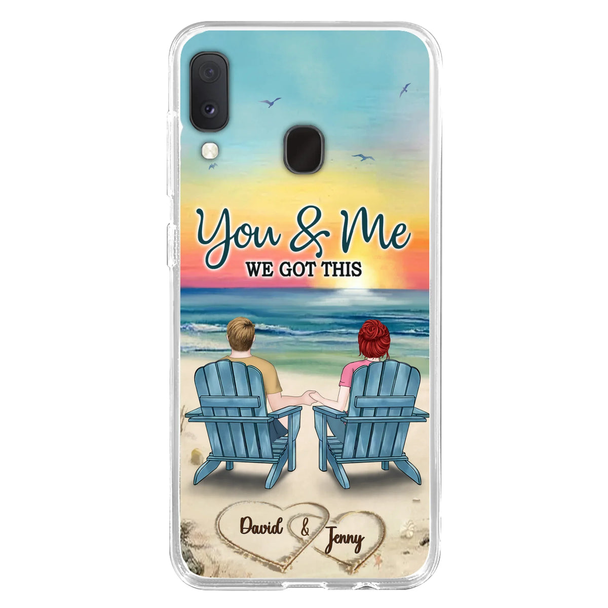 Custom Personalized Couple Phone Case - Gift Idea For Couple - You & Me We Got This - Case for iPhone/Samsung