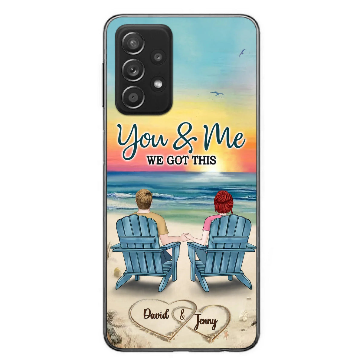 Custom Personalized Couple Phone Case - Gift Idea For Couple - You & Me We Got This - Case for iPhone/Samsung