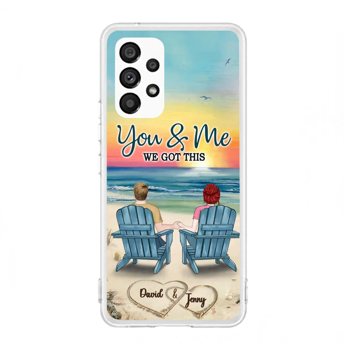Custom Personalized Couple Phone Case - Gift Idea For Couple - You & Me We Got This - Case for iPhone/Samsung