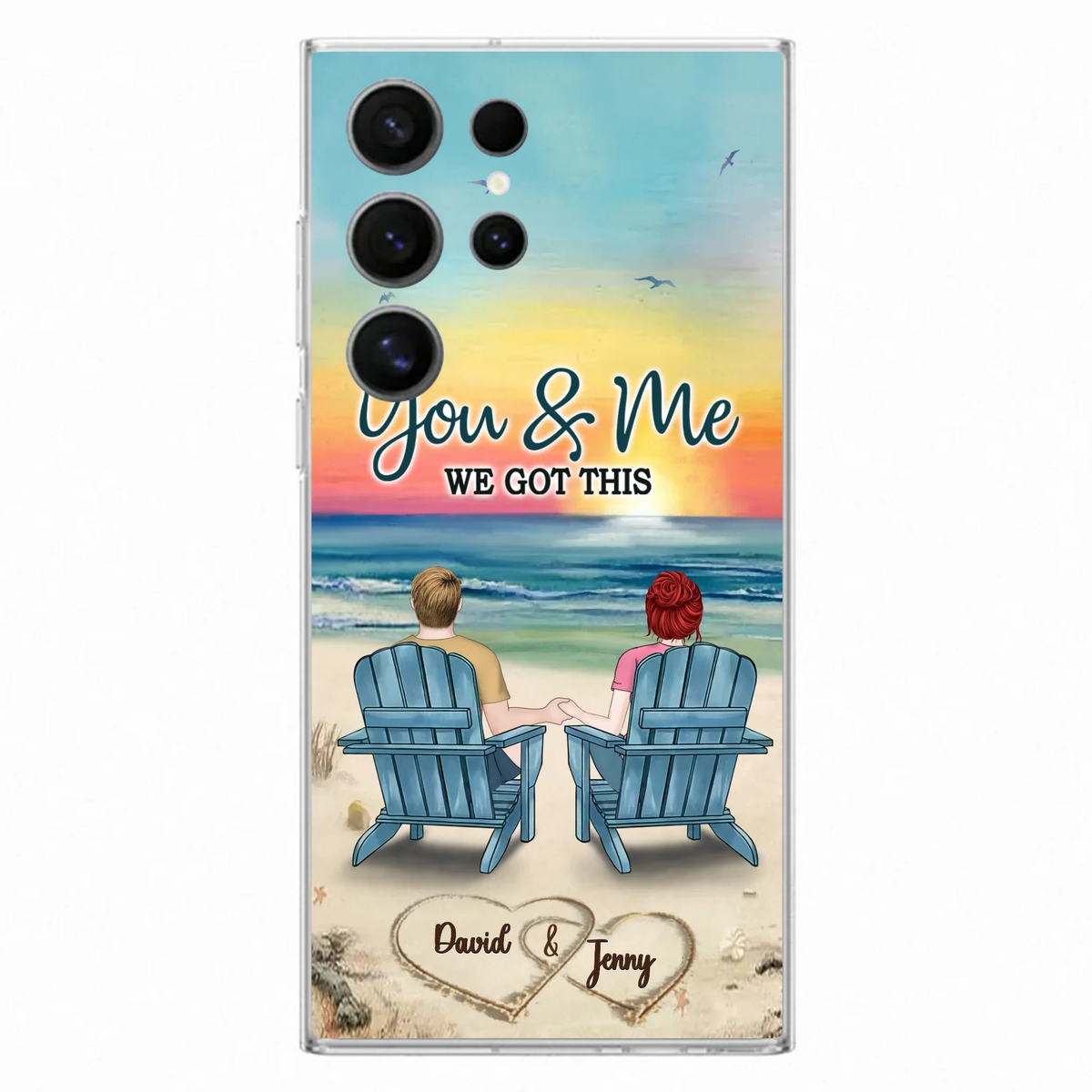 Custom Personalized Couple Phone Case - Gift Idea For Couple - You & Me We Got This - Case for iPhone/Samsung