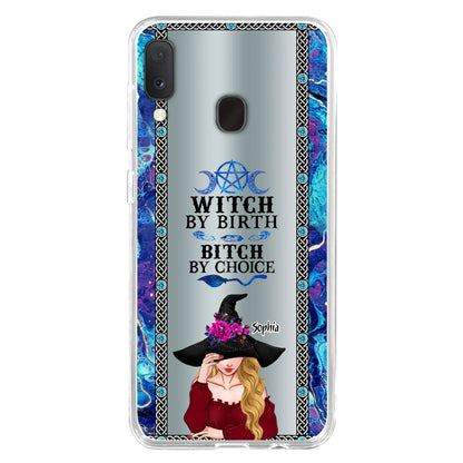 Custom Personalized Witch Phone Case for iPhone and Samsung - Gift Idea For Halloween - Witch By Birth, Bitch By Choice