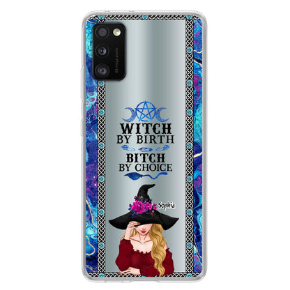 Custom Personalized Witch Phone Case for iPhone and Samsung - Gift Idea For Halloween - Witch By Birth, Bitch By Choice