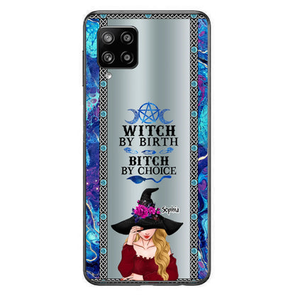 Custom Personalized Witch Phone Case for iPhone and Samsung - Gift Idea For Halloween - Witch By Birth, Bitch By Choice