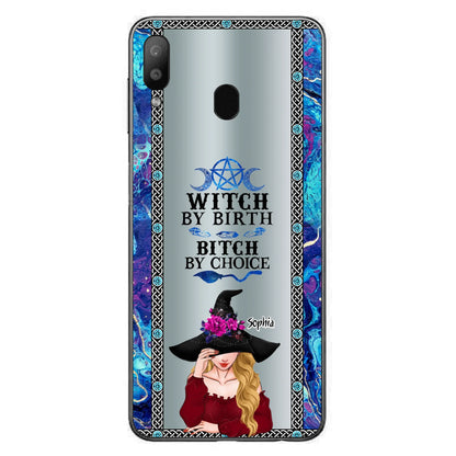 Custom Personalized Witch Phone Case for iPhone and Samsung - Gift Idea For Halloween - Witch By Birth, Bitch By Choice
