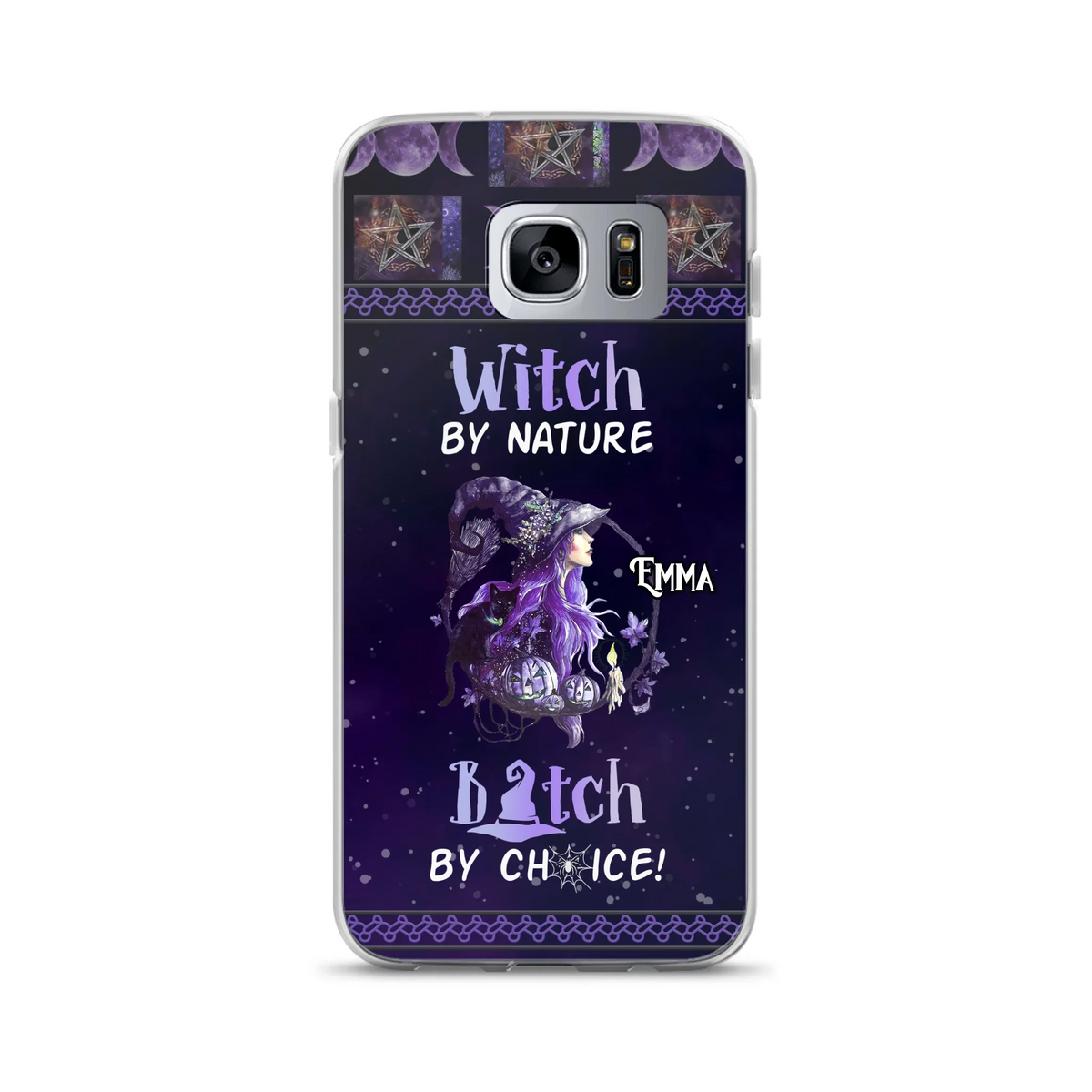 Custom Personalized Witch Phone Case - Halloween Gift Idea For Friends - Case for iPhone & Samsung