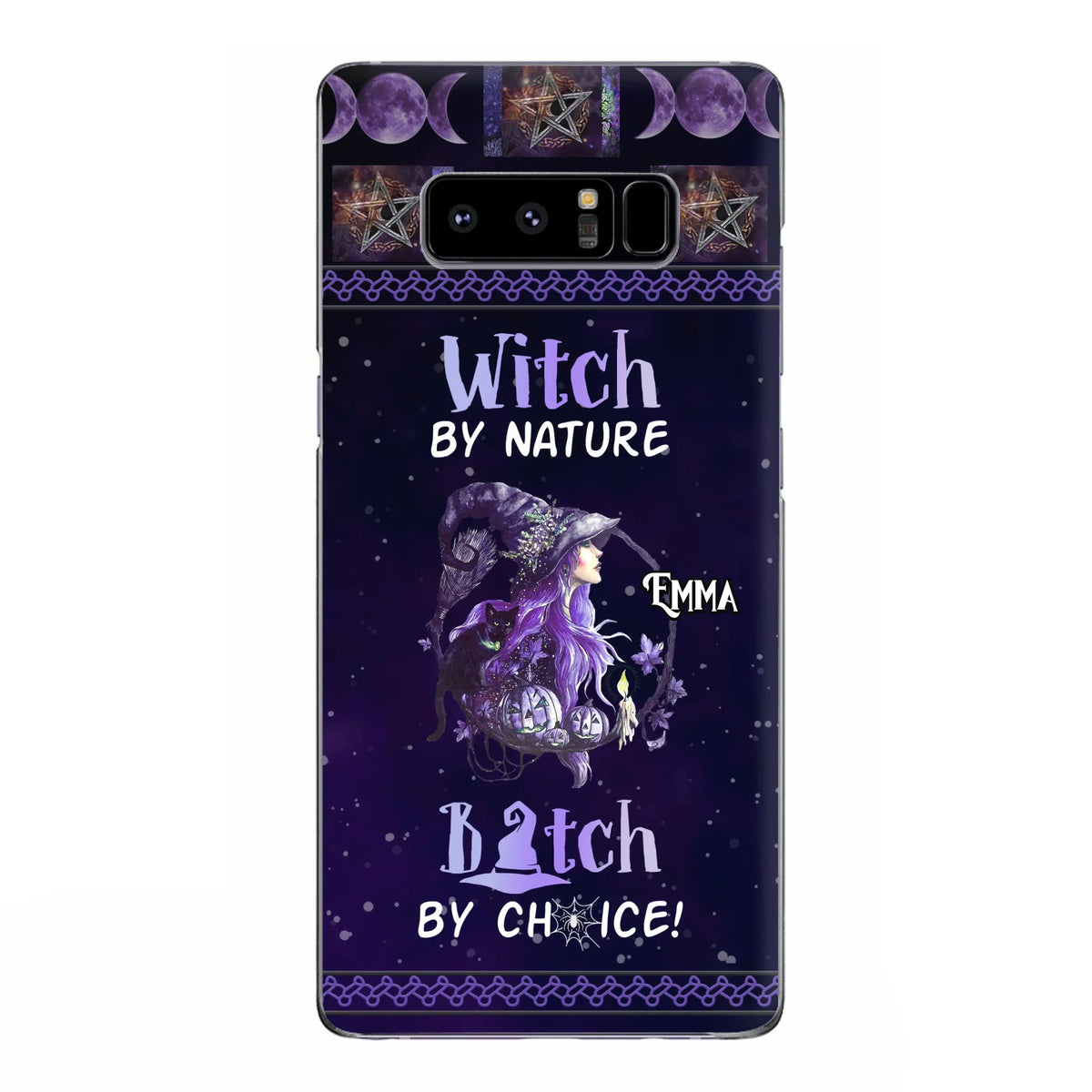 Custom Personalized Witch Phone Case - Halloween Gift Idea For Friends - Case for iPhone & Samsung